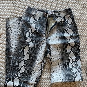 I.Am.Gia Snakeskin Leather Pants